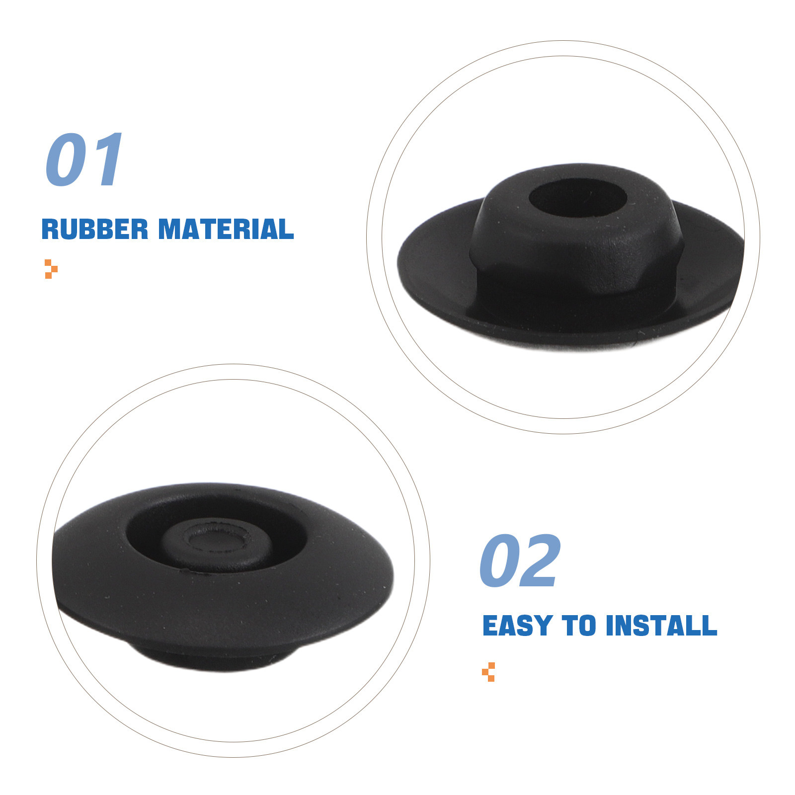 24Pcs 고무 구멍 플러그 자동차 도어 사이드 스커트 - Door Stopper Rubber 리뷰 및 가격