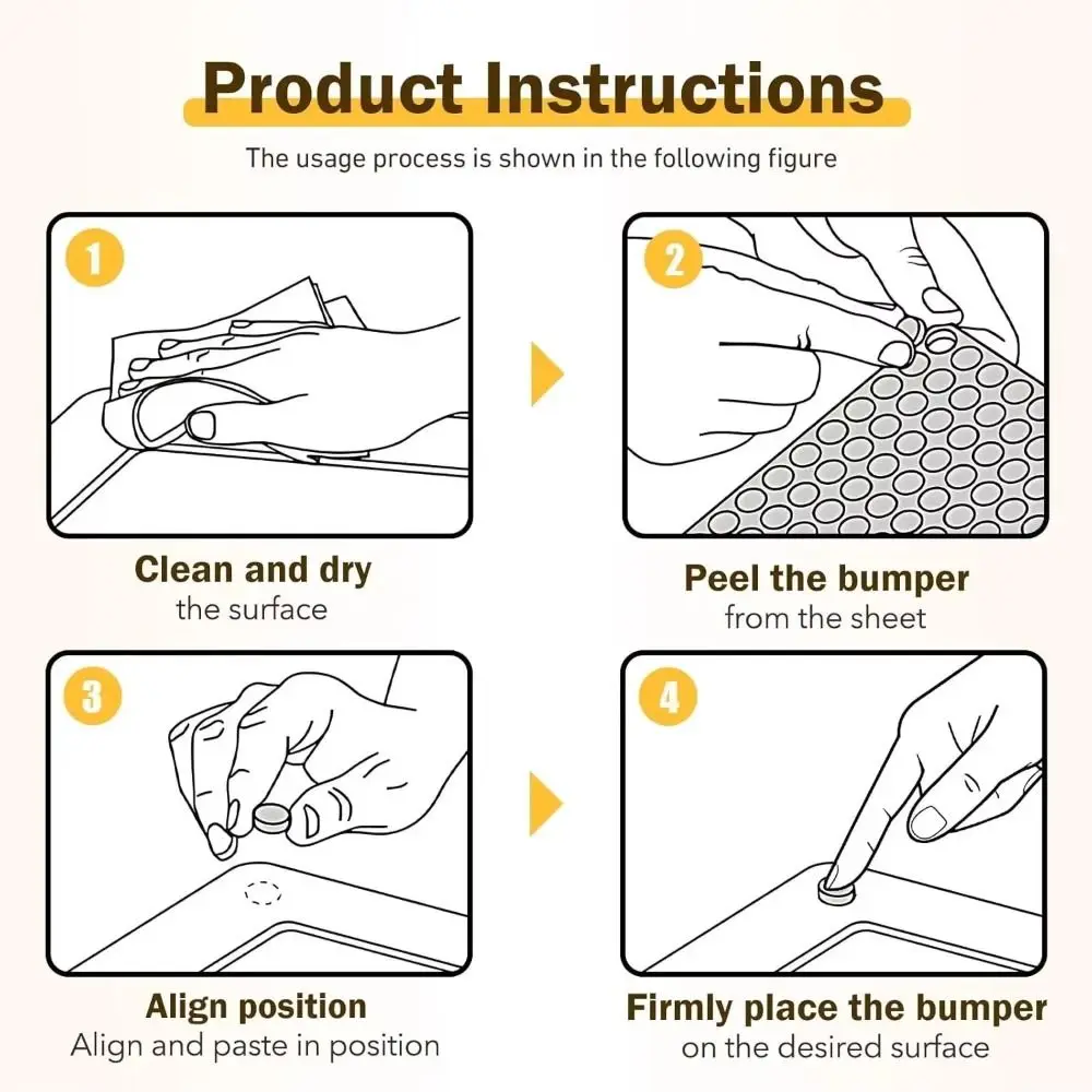 새로운 자가 접착식 댐퍼 버퍼 투명 원형 도어 스토퍼  - Door Stopper Rubber 리뷰 및 가격