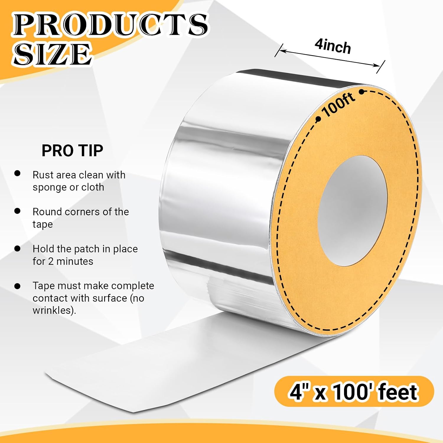 4인치 x 100피트 부틸 테이프, 알루미늄 방수 테이 - Roof Sealant Patch 리뷰 및 가격